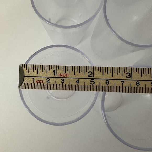 Clear Textured Plastic Juice/Water/Kids Tumbler Cup 5oz. Set of 12 Durable - Picture 5 of 7